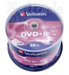 Płyty DVD+R 4,7GB 16X Verbatim cake 50