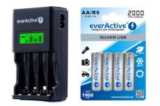 ładowarka everActive NC-450 Black + 4 x R6/AA everActive 2000