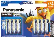 8 x Panasonic Evolta LR03/AAA (blister) ANGRY BIRDS