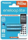 2 x akumulatorki Panasonic Eneloop Lite R03 AAA 550mAh BK-4LCCE/2BE (blister)