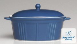 Naczynie żaroodporne BergHOFF Blue 12x8x5cm owalne z pokrywą 1692098