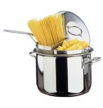 Garnek do gotowania makaronu FRABOSK Bollipasta 2in1 24cm 7,5L  2 kosze