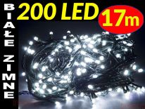 LAMPKI CHOINKOWE 200 LED ŁĄCZENIE BIAŁE ZIMNE #3