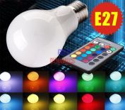 Żarówka E27 12 LED 5050 SMD RGB 7W + PILOT IR