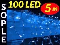 SOPLE CHOINKOWE 100 LED LAMPKI NIEBIESKIE 5m #6