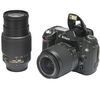 NIKON D50 black + AF-S DX 18-55 mm ED + AF-S DX 55-200 mm ED + Secure Digital memory card 512 Mb + Video bag