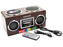 RADIO RETRO PRZENOŚNY GŁOŚNIK MP3 SD USB PILOT