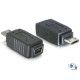 Adapter USB MINI (F) - USB MIKRO (M) + NIKIEL