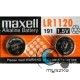 Bateria alkal. Ag8 [L1121, 191] Maxell