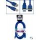 Kabel przedłużacz USB3.0  Esperanza EB158 A-A M/F 3,0m