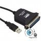 Kabel USB-LPT ( CENTRONICS ) Esperanza EB133 1,8m