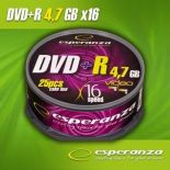 Esperanza DVD+R 4,7GB x16 - Cake Box 25