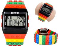 Kolorowy Zegarek jelly watch Shhors led C 