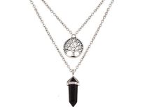 Naszyjniki Tree Choker Black gem łańcuch 