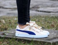 PUMA BASKET HEART DENIM (363371-03) - Beżowy