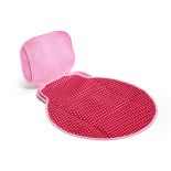 BUILT Diaper Buddy Changing Pad - Neoprenowy składany przewijak (Baby Pink Mini Dots)