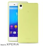 PURO Ultra Slim "0.3" Cover MFX - Zestaw etui + folia na ekran Xperia M4 AQUA (limonkowy)