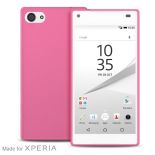 PURO Ultra Slim "0.3" Cover MFX - Zestaw etui + folia na ekran Sony Xperia Z5 Compact (różowy)