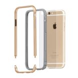 Moshi iGlaze Luxe - Etui z aluminiową ramką iPhone 6s / iPhone 6 (Satin Gold)