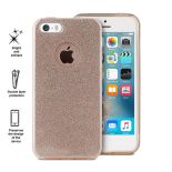 PURO Glitter Shine Cover - Etui iPhone SE / iPhone 5s / iPhone 5 (Gold)