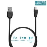 PURO Kabel połączeniowy micro USB - USB, 0.5 m (czarny)