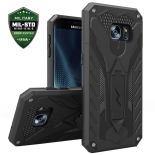 Zizo Static Cover - Pancerne etui Samsung Galaxy S7 edge z podstawką (czarny)