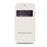 Moshi SenseCover - Etui z klapką dotykową + folia na ekran iPhone 8 / 7 (Stone White)