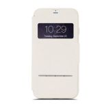 Moshi SenseCover - Etui z klapką dotykową + folia na ekran iPhone 8 Plus / 7 Plus (Stone White)