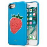 Laut KITSCH - Etui iPhone 8 / 7 z 2 foliami na ekran w zestawie (Fraise Blue)