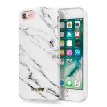 Laut HUEX ELEMENTS - Etui iPhone 8 / 7 / 6s / 6 z 2 foliami na ekran w zestawie (Marble White)