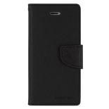 Mercury Fancy Diary - Etui Huawei P9 Lite (2016) z kieszeniami na karty + stand up (czarny)