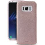 PURO Glitter Shine Cover - Etui Samsung Galaxy S8+ (Rose Gold)