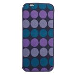 BUILT Reversible Bar Drying Mat - Mata do suszenia naczyń 20,3 x 45,7 cm (Plum Dot)