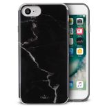 PURO Marble Cover - Etui iPhone 8 / 7 / 6s / 6 (Marquina Black)