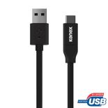 Kanex USB-C to USB 2.0 Charging Cable - Kabel USB-C na USB 2.0 do ładowania, 3.0 A, 3.6 m (Black)