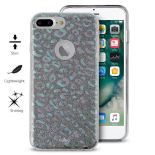 PURO Glitter Shine Leopard Cover - Etui iPhone 8 Plus / 7 Plus / 6s Plus / 6 Plus (Iridescent) Limited edition