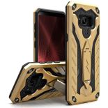 Zizo Static Cover - Pancerne etui Samsung Galaxy S8 z podstawką (Gold/Black)