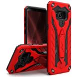 Zizo Static Cover - Pancerne etui Samsung Galaxy S8 z podstawką (Red/Black)