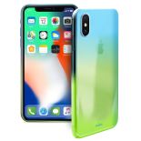 PURO Hologram Cover - Etui iPhone X (Light Blue)