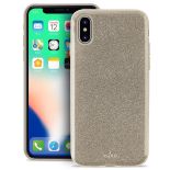 PURO Glitter Shine Cover - Etui iPhone Xs / X (Gold)