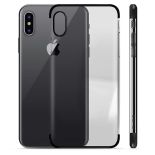 PURO Verge Crystal Cover - Etui iPhone X (czarny)