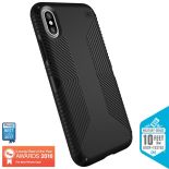 Speck Presidio Grip - Etui iPhone X (Black/Black)