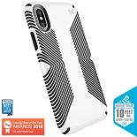 Speck Presidio Grip - Etui iPhone X (White/Black)