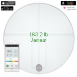 QardioBase 2 Smart Scale - Waga diagnostyczna z trybem ciążowym dla iOS / Android / Kindle / Apple Health (Arctic White)