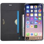 Krusell Malmo 4 Card Foliocase - Etui iPhone X z kieszeniami na karty + stand up (czarny)