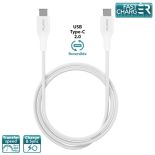 PURO Type-C Charge & Sync Cable - Kabel USB-C 2.0 na USB-C 2.0 do ładowania & synchronizacji danych, 2A, 480 Mbps, 1 m (biały)