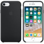 Apple Silicone Case - Silikonowe etui iPhone 8 / 7 (czarny)