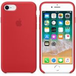 Apple Silicone Case - Silikonowe etui iPhone 8 / 7 (czerwony) (PRODUCT)RED