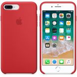 Apple Silicone Case - Silikonowe etui iPhone 8 Plus / 7 Plus (czerwony) (PRODUCT)RED