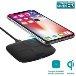 PURO Fast Charger Charging Induction Station Qi - Uniwersalna stacja bezprzewodowa z ładowaniem indukcyjnym Qi, 5 V / 2 A | 9 V / 1,8 A (czarny)